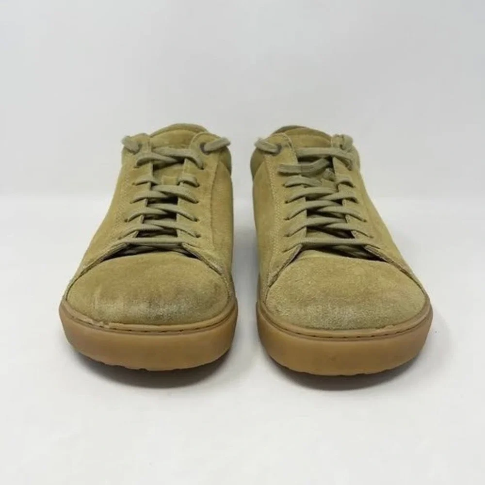 Birkenstock Bend Low Casual Sneakers Mens 43L 10.5 Faded Khaki Suede‎ Footbed